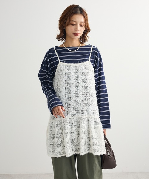 蕾絲吊帶背心layer