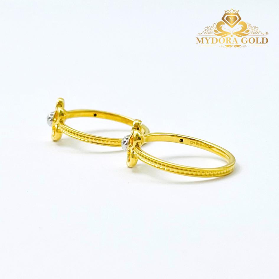 MYDORA Cincin Minimalist Bunga Daisy Manis (5G) l EMAS 916/22K
