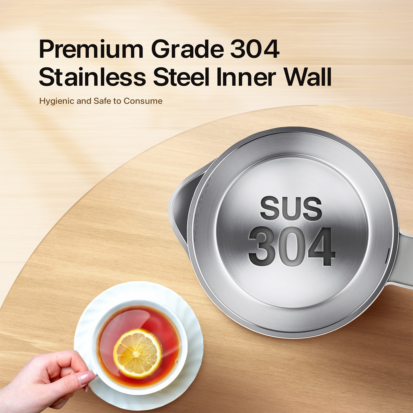 Faber 1.8L Pine-S Jug Kettle FCK DW1808WH