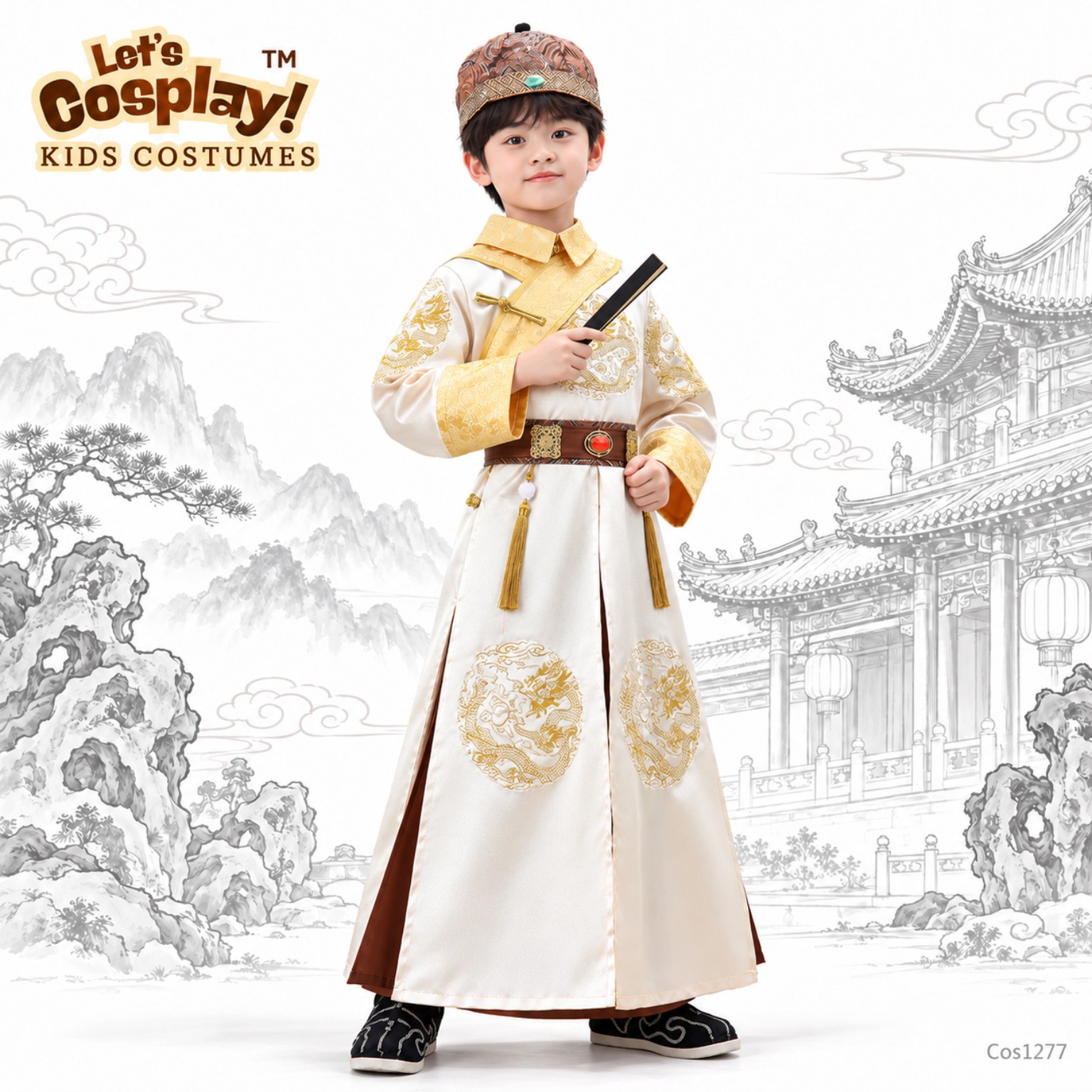 兒童清朝滿族皇子皇阿哥服裝 中華文化日中國古代故事角色扮演 Kids Costume COS1277