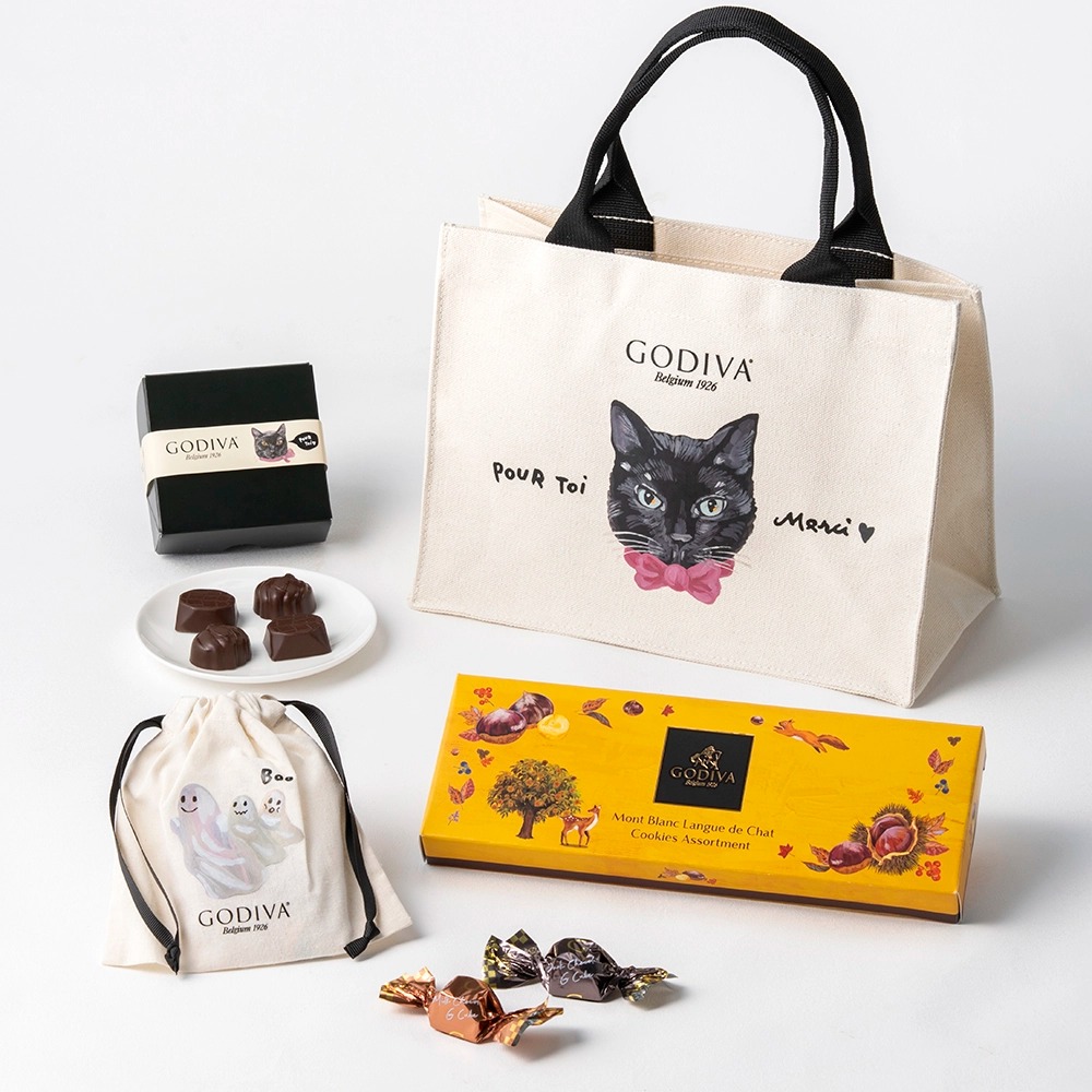 🎀【預訂】Godiva Black Cat Collection Halloween Party Set 