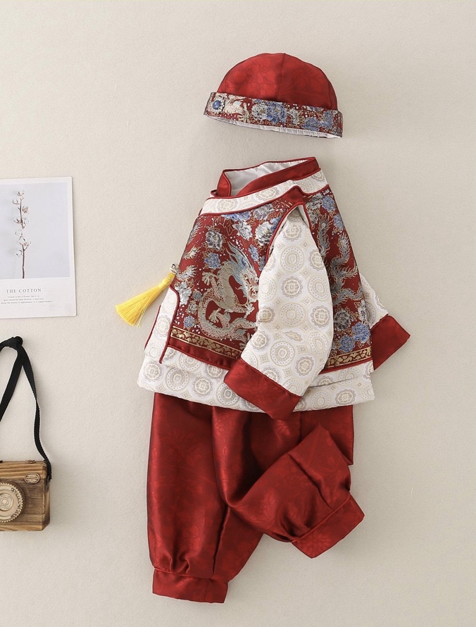 🧨新年款預訂🧨寶寶中式唐裝四件套裝