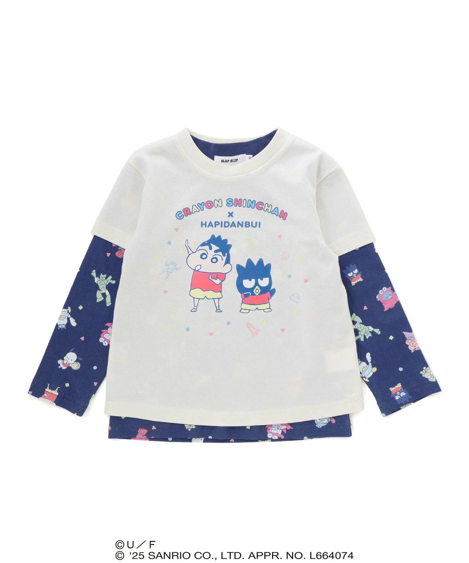 🆕【⭐訂購⭐】日本直送🇯🇵🌀#蠟筆小新 x #Sanrio Hapidanbui 長袖+短袖Tee 兩件套裝［2款選］ 🌀[ELJA-0200] [261122]