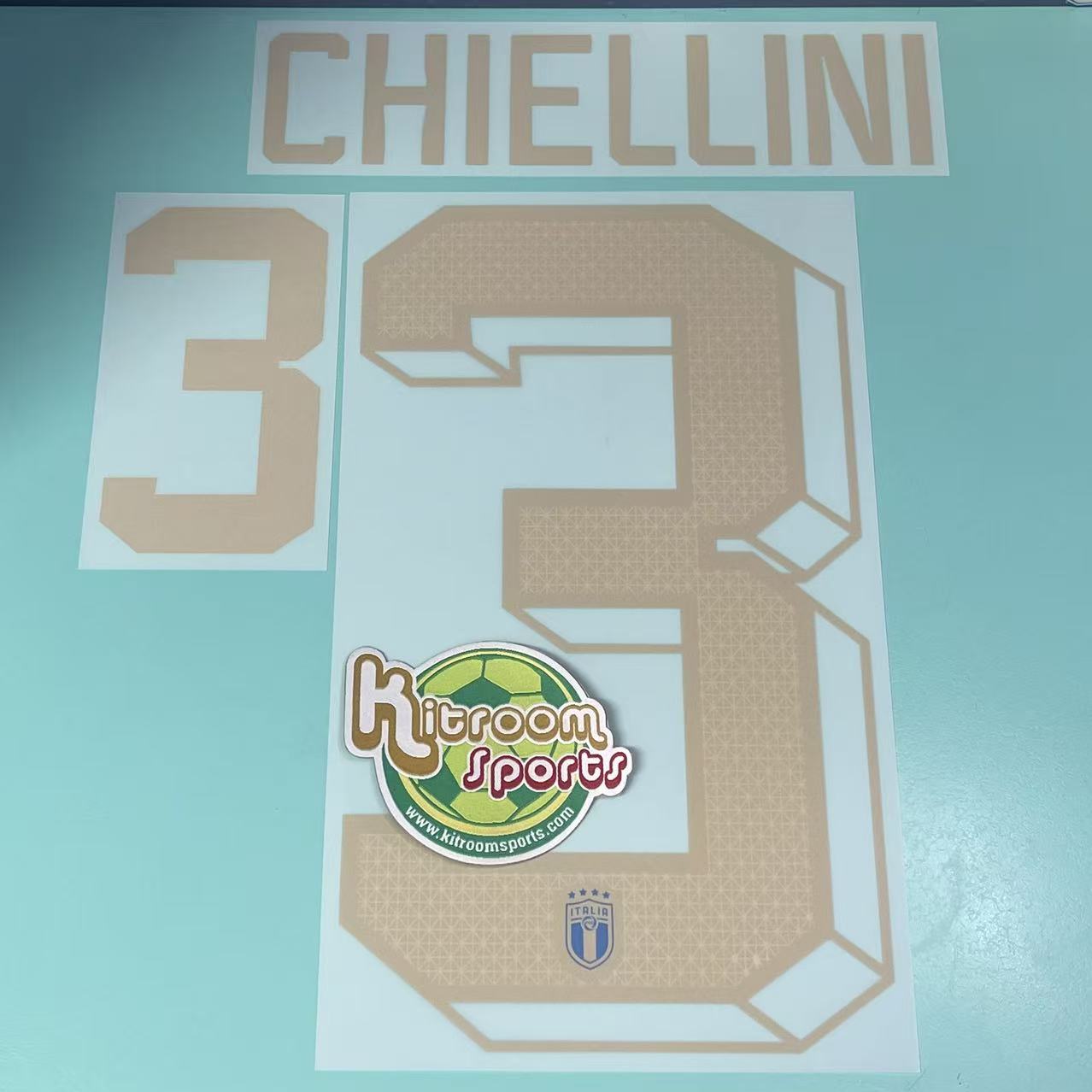 2022 Italy Home Nameset #3 CHIELLINI