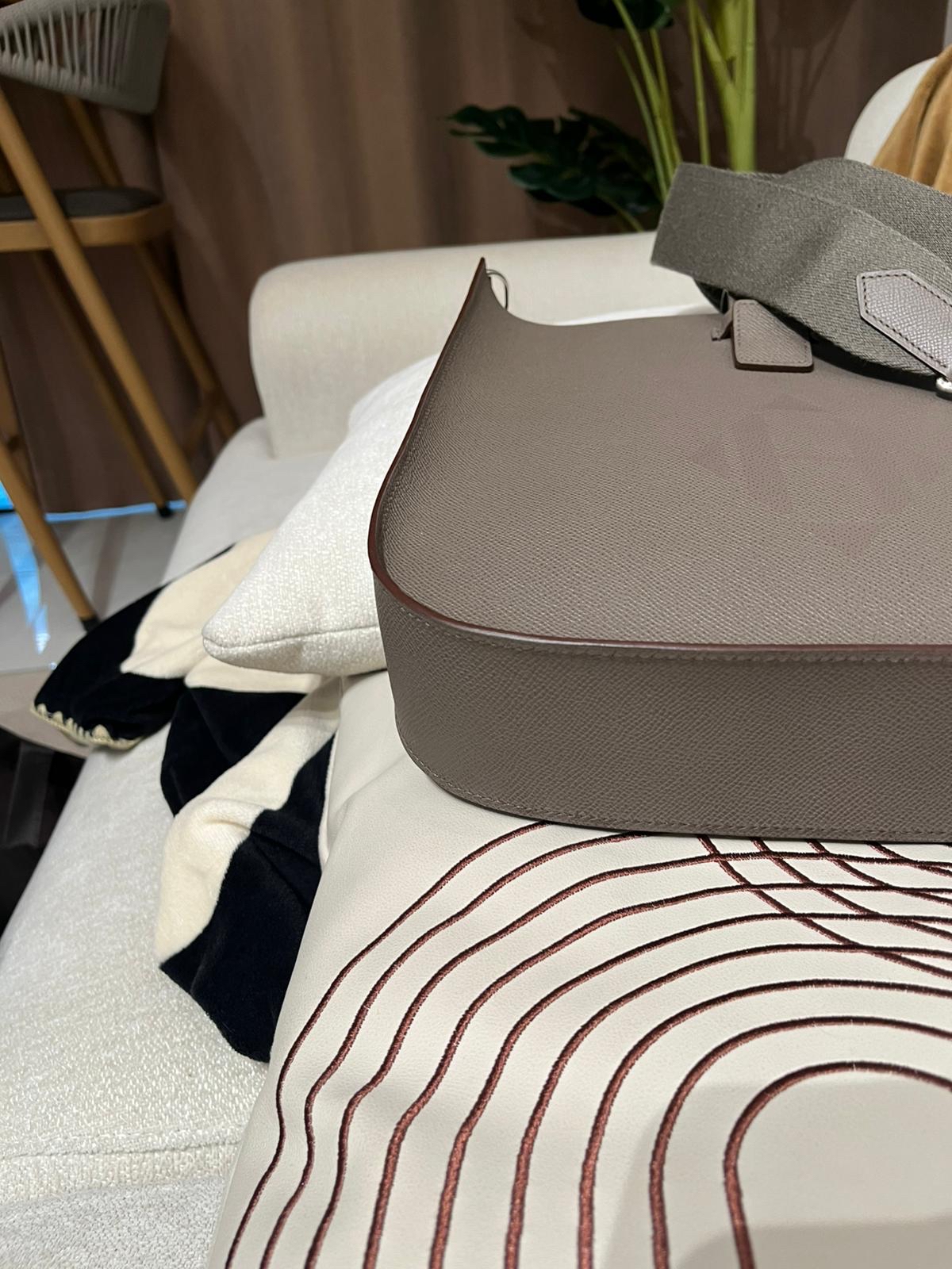 hermes Evelyn Sellier Stamp C ETAIN 100%Authentic,98%new ✅dust bag ✅box 