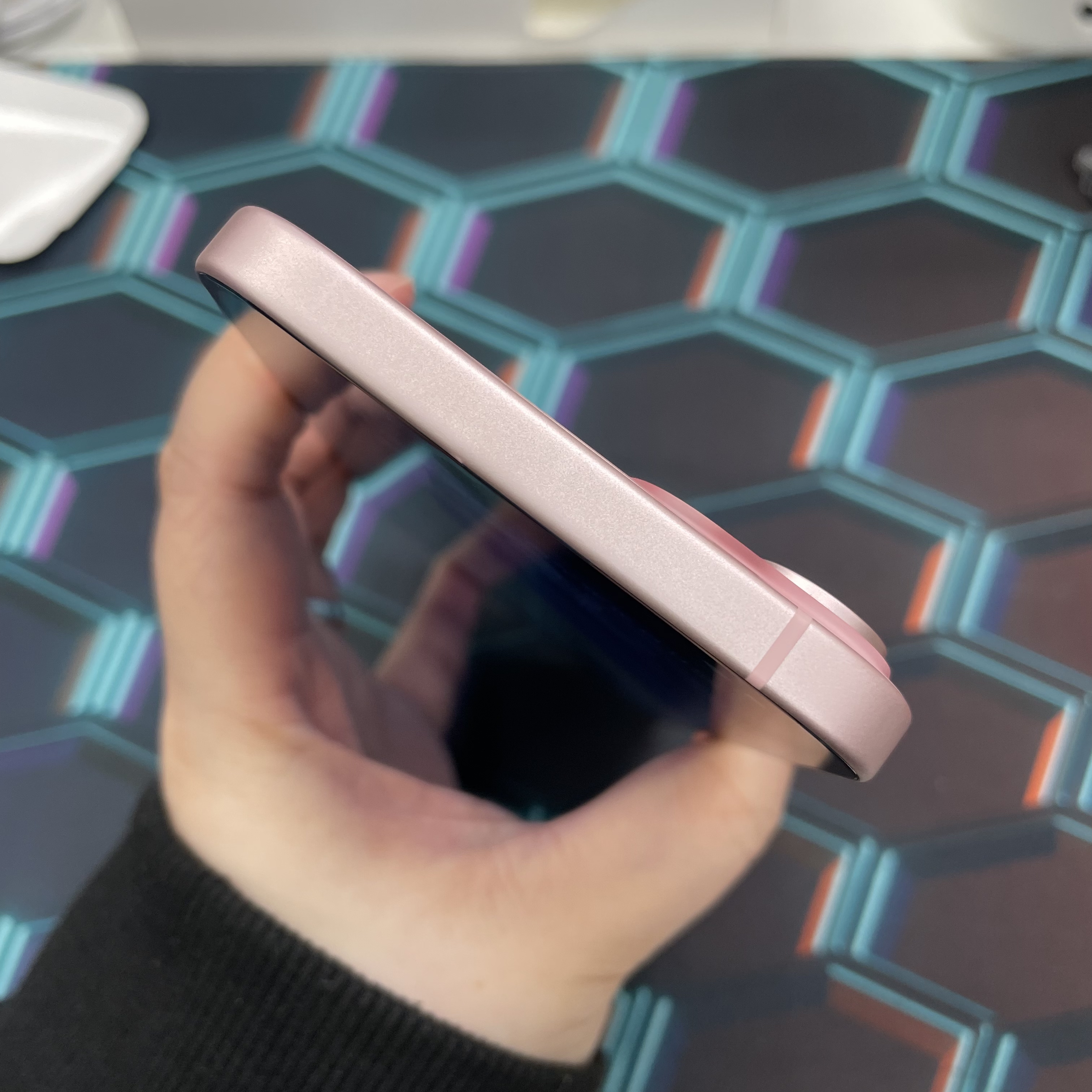 *6091 15 Plus 勁靚機 128GB 電91 粉色 pink