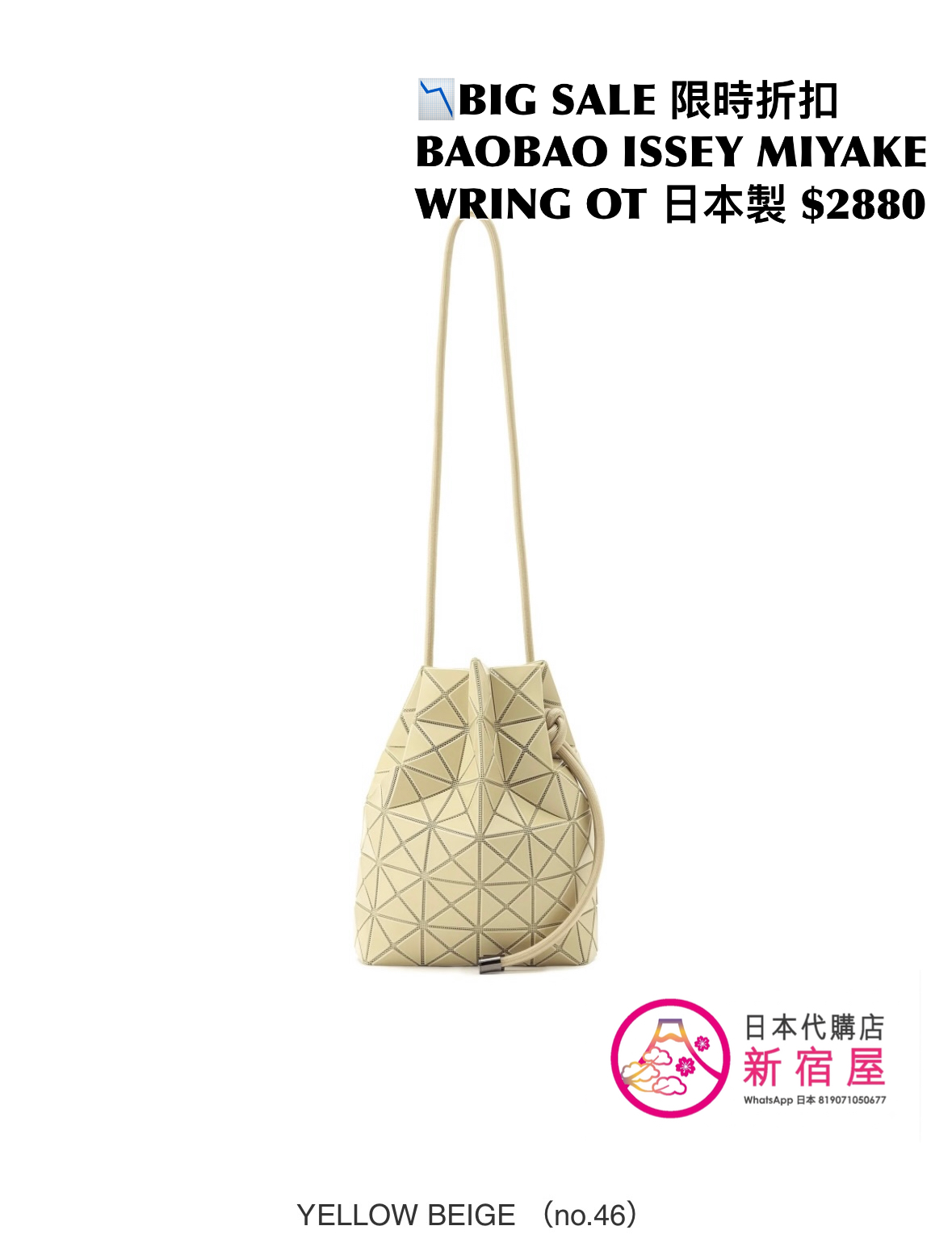 BAOBAO ISSEY MIYAKE WRING ONE-TONE