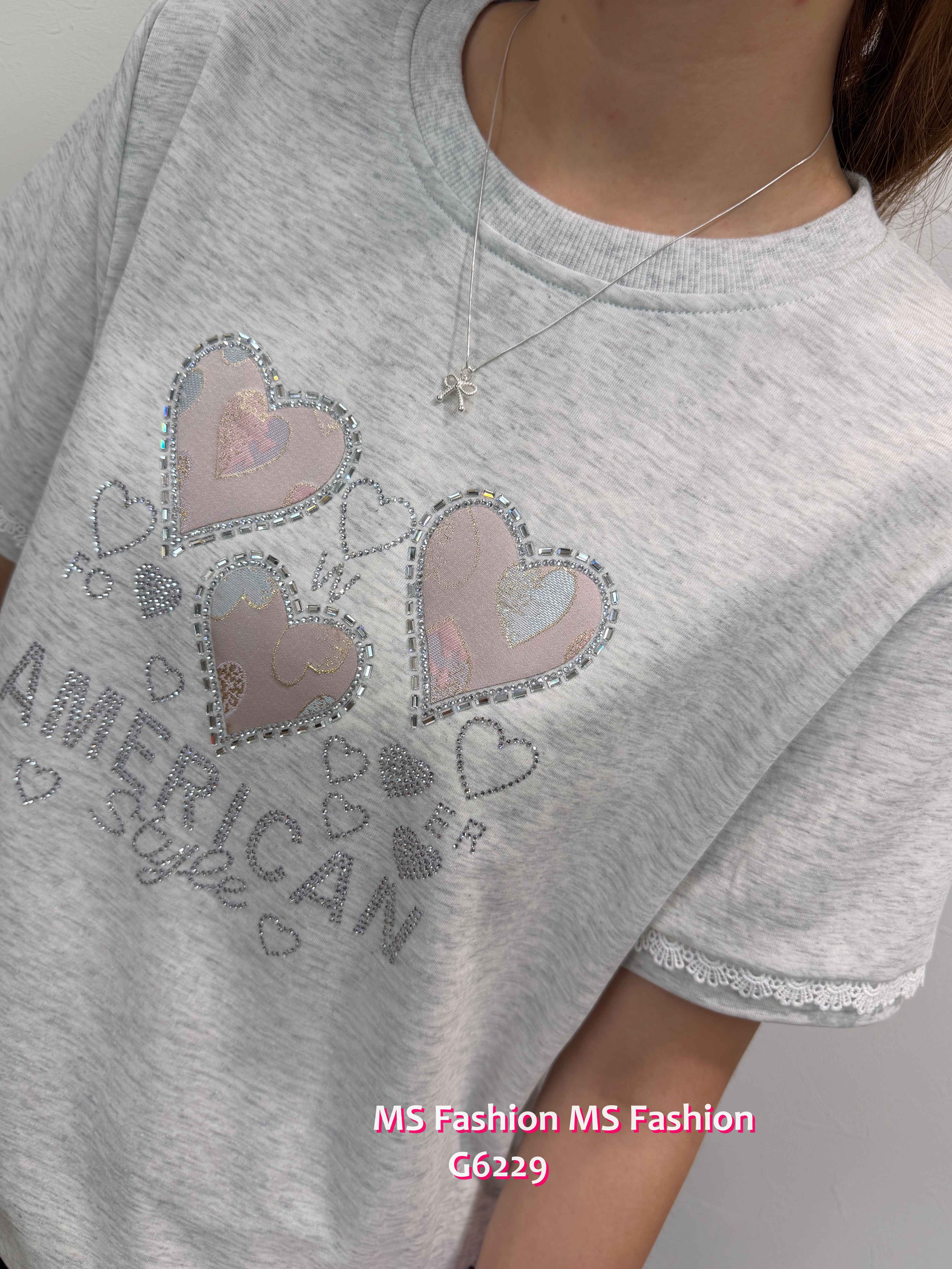 G6229 韓國🇰🇷閃石心心top