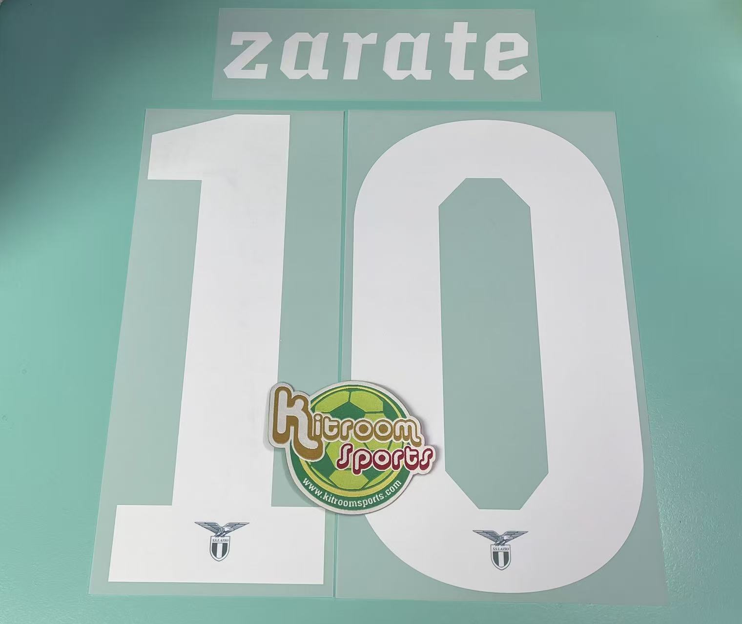 2011-12 Lazio Home Nameset #10 ZARATE
