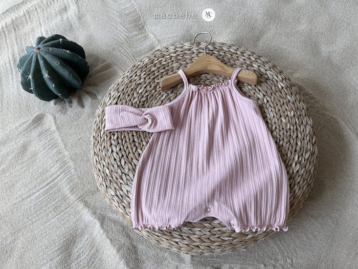 🇰🇷macbebe 吊帶連身衣+髮帶