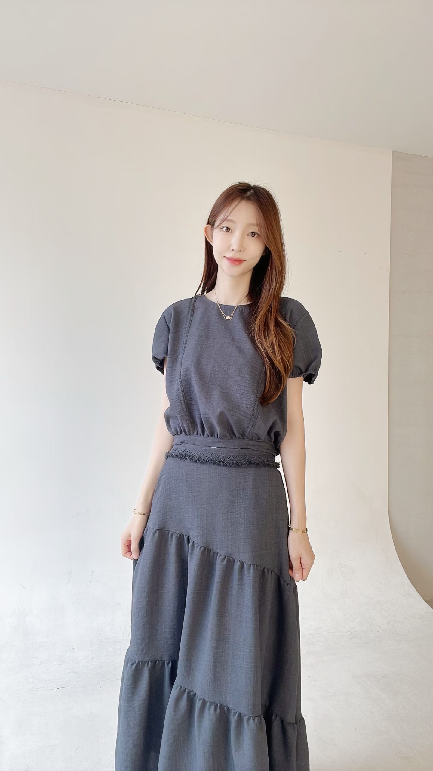 FV20 前綁泡泡袖blouse 