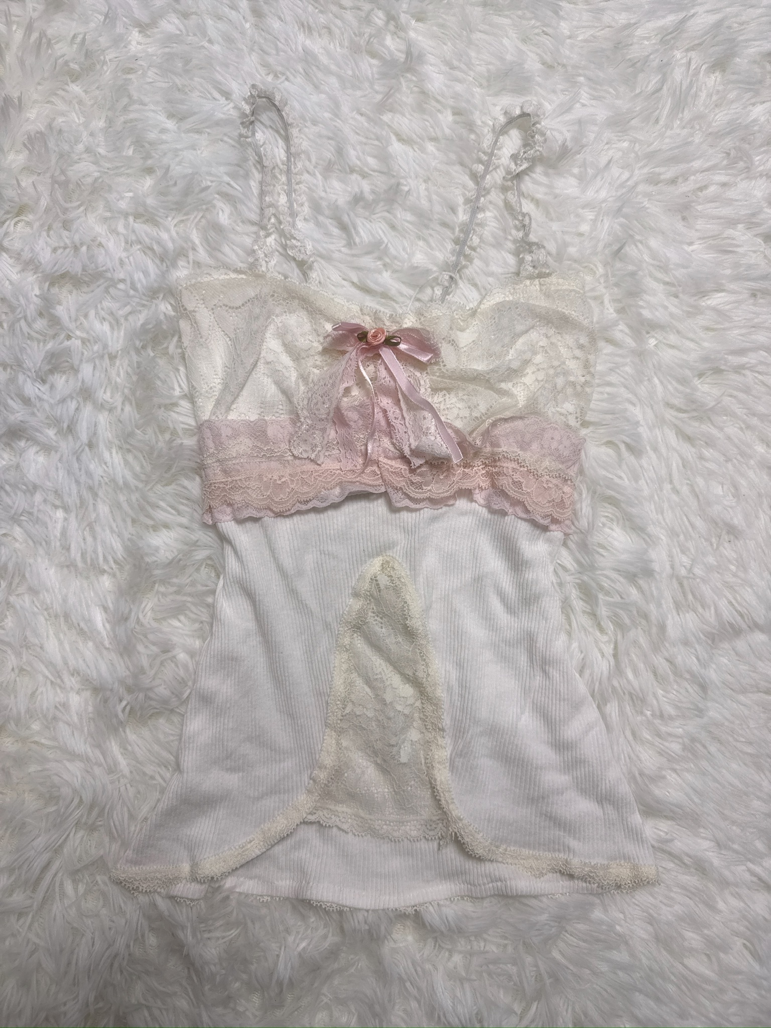 Balletcore Lace Rose Remade Camisole