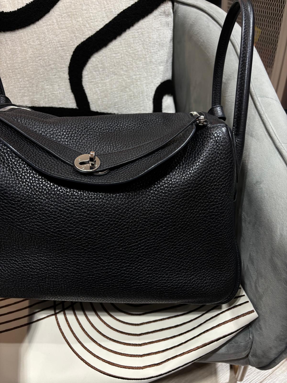 Hermes Lindy 34 Stamp T 黑銀 100%Authentic, 90%New ✅Box