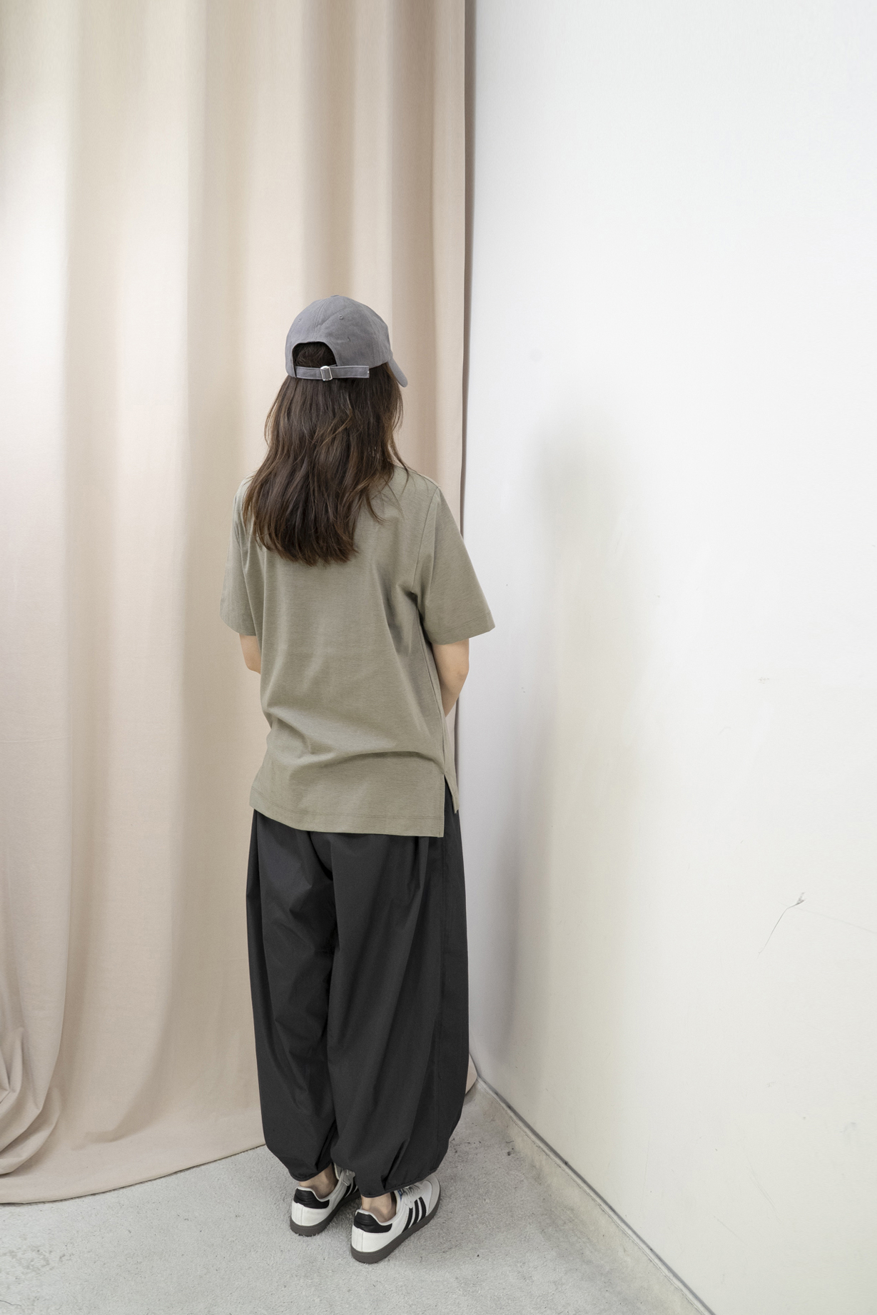 高質布紋理Top（綠色）