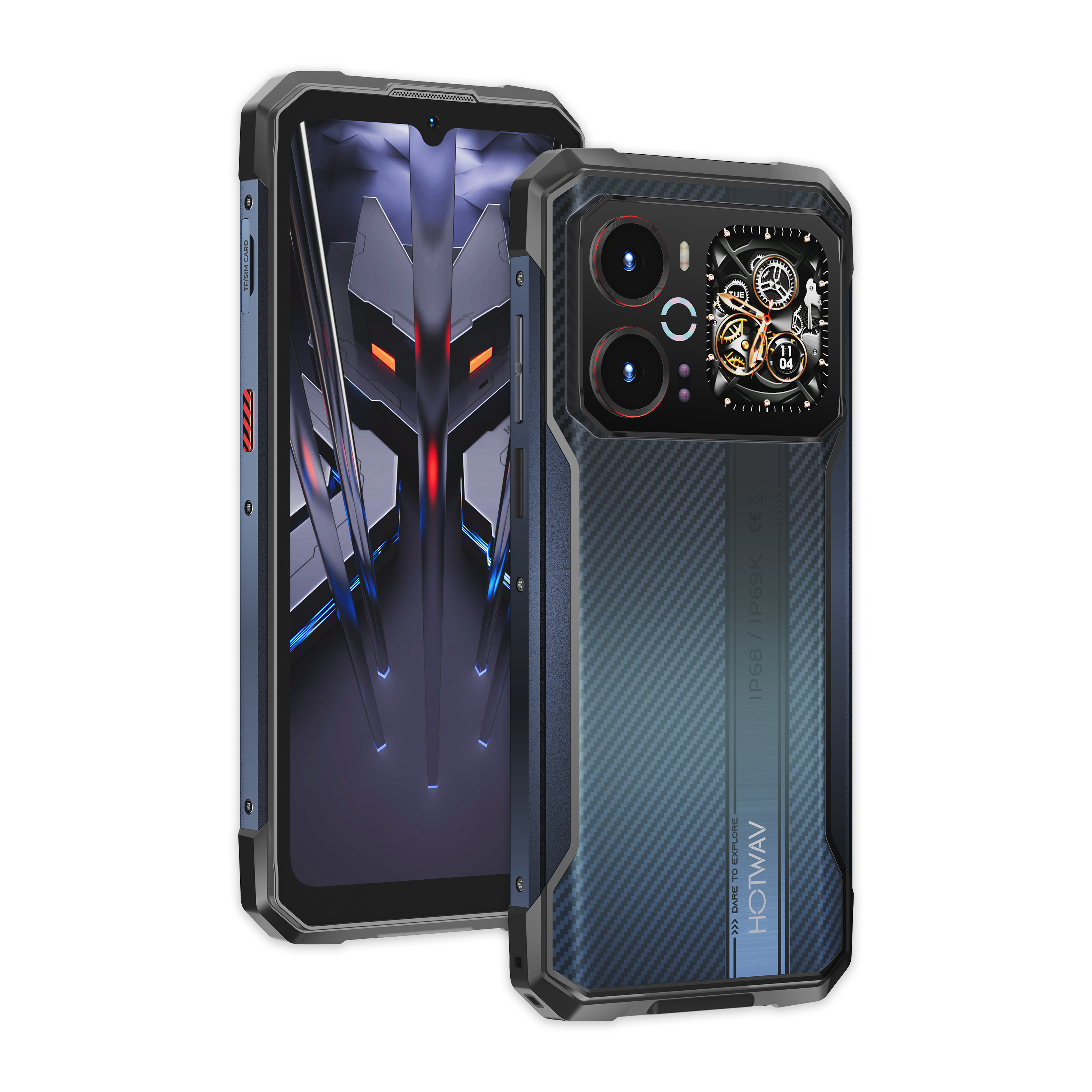 HOTWAV Cyber 18 | 6.75吋 120Hz 6200mAh 夜視 多功能背屏 AI工具 三防手機 Rugged Phone