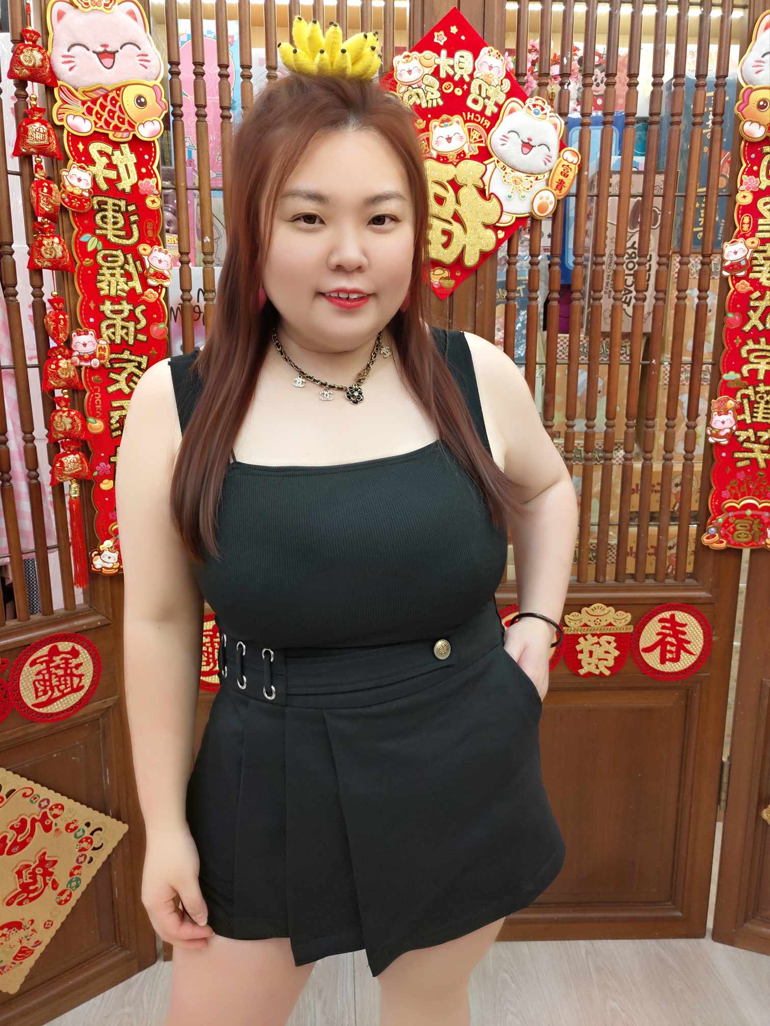 NBB05 TW#3905 韩版帅气前裙后裤设计裤裙