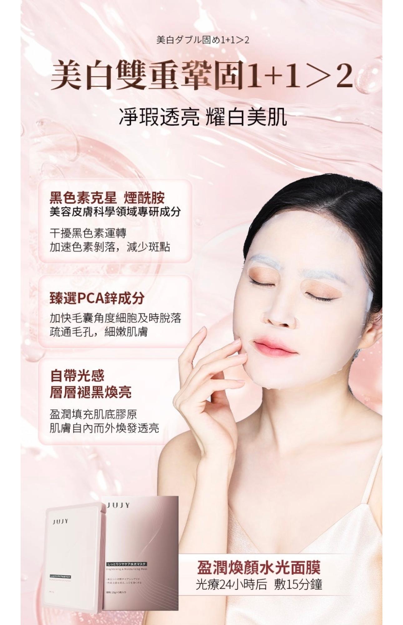 行貨1年保養JUJY 升級版逆齡煥膚美光機 PRO包面膜5片 