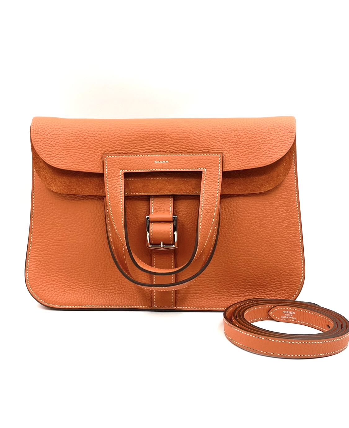 Pre-owned Hermes Halzan 31 Shoulder Bag/Orange / Product Code: 24092101