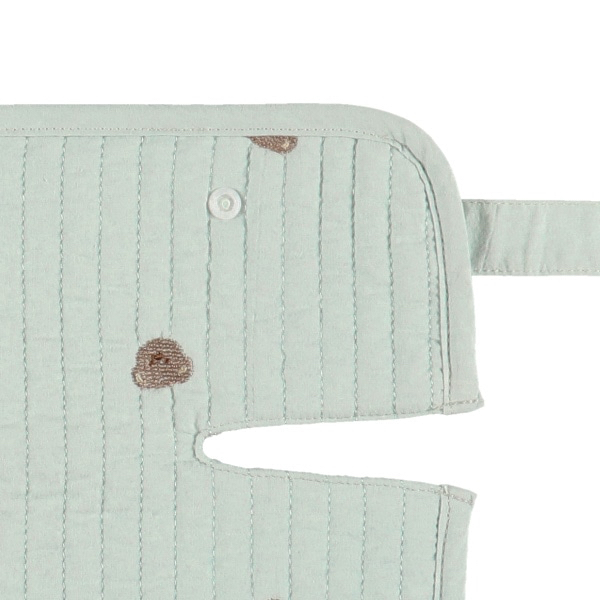 🇯🇵預訂 日本直送🇯🇵小熊刺繡雙面絎縫孭帶咬巾胸巾