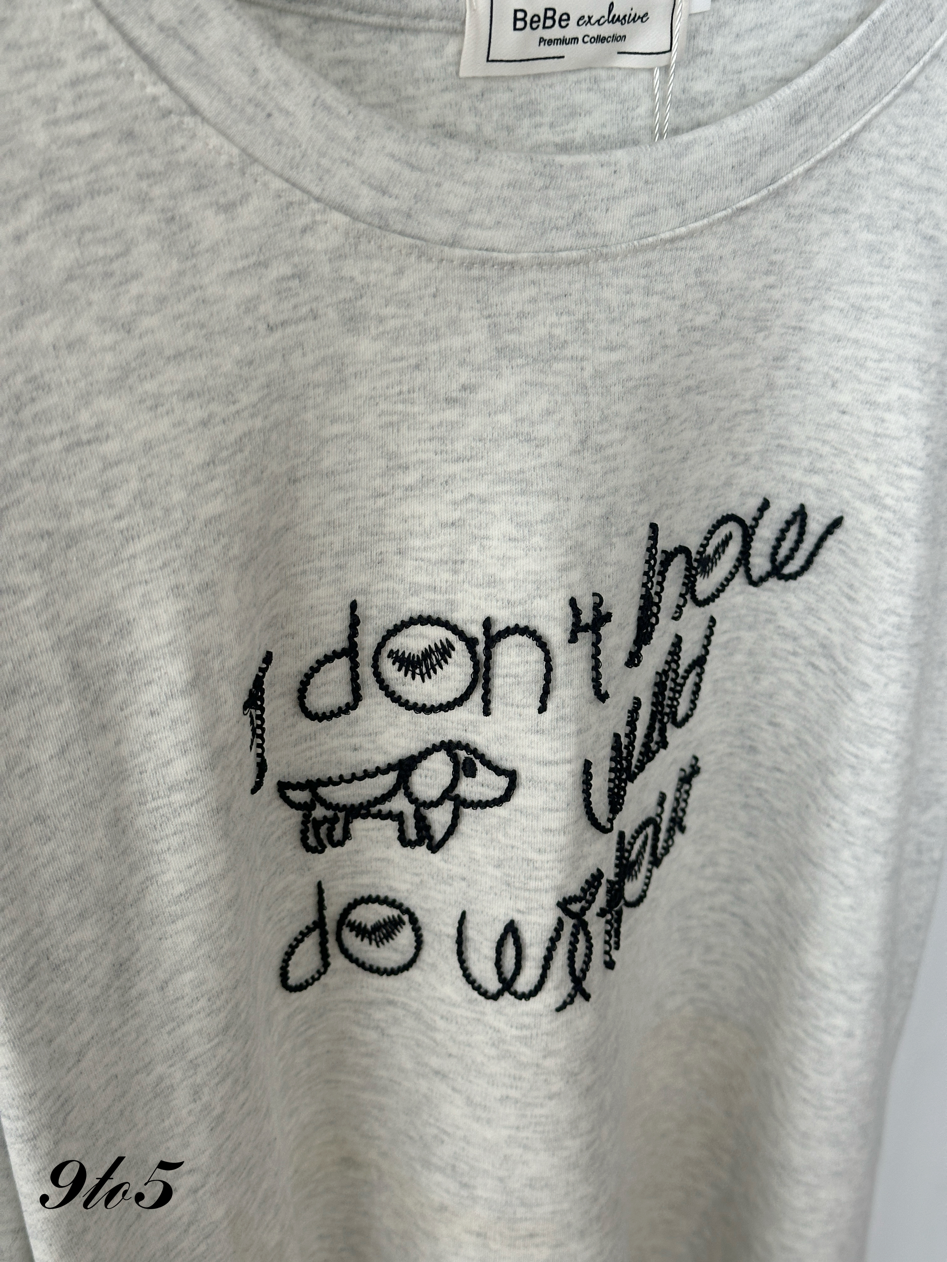 T4214 Embroidery Wording Tee - 4 Colors 