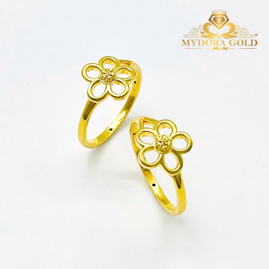 MYDORA Cincin Mini Bunga Daisy Manis (5G) l EMAS 916/22K