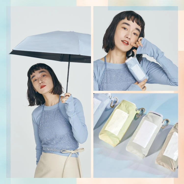 日本 Wpc. 超輕 Tiny 系列  防UV 完全遮光涼感 晴雨兩用縮骨遮