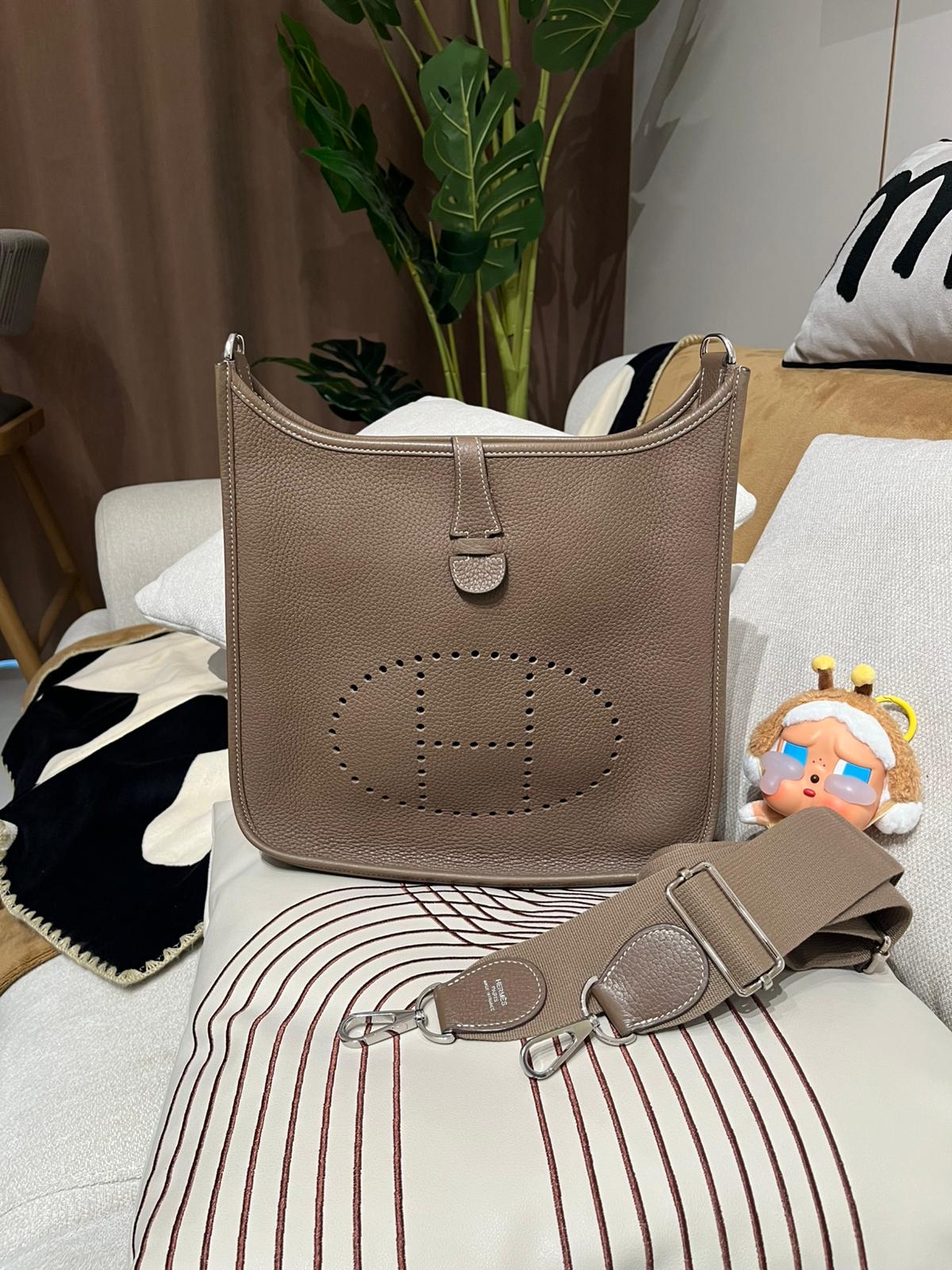 Hermes Evelyne 29 大象灰銀扣 Stamp D 100%Authentic, 98%New ✅Dust bag