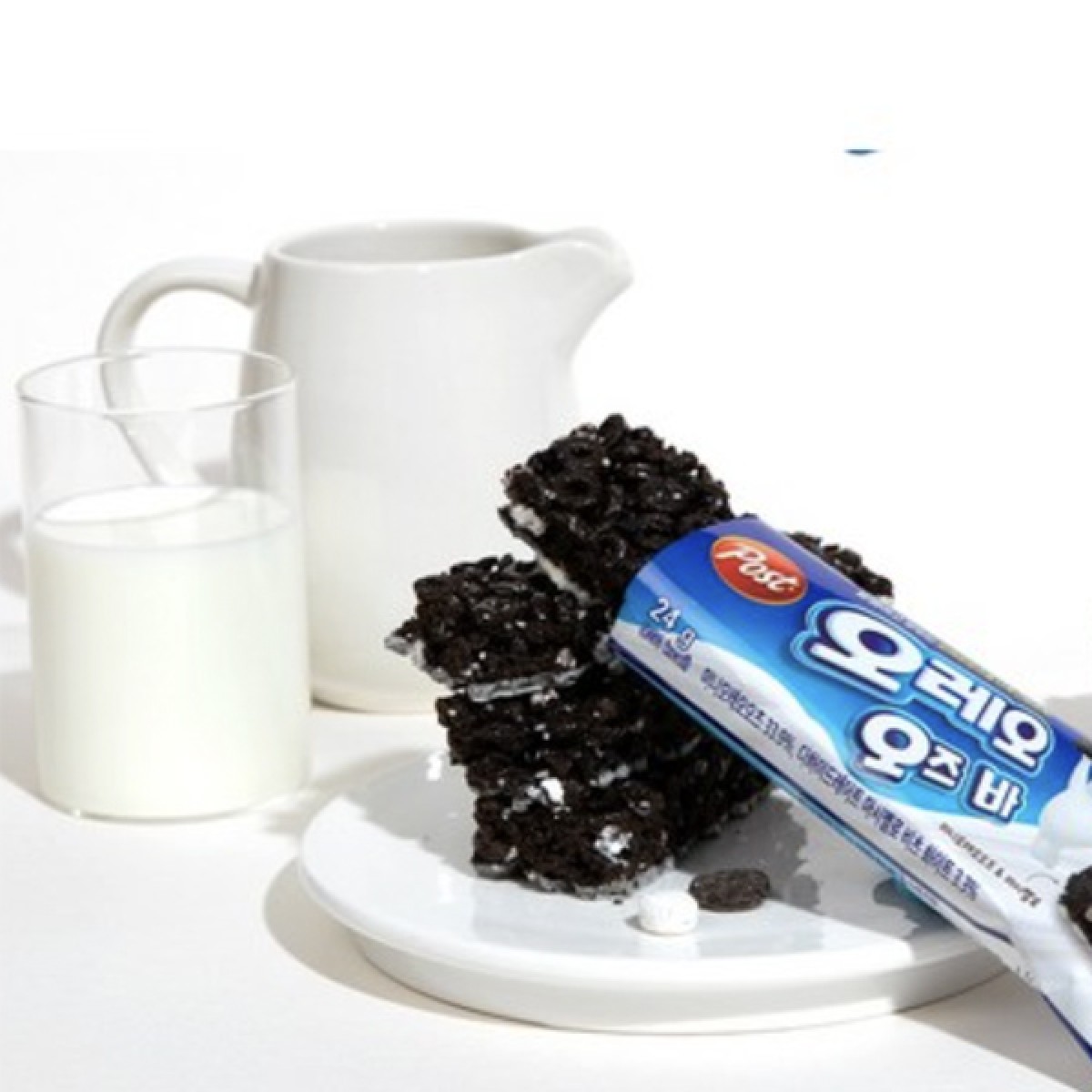 韓國 Oreo 棉花糖 穀物 脆片棒 96g (4pcs) (獨立包裝) (平行進口貨品) 此日期或之前食用：2027.7.13