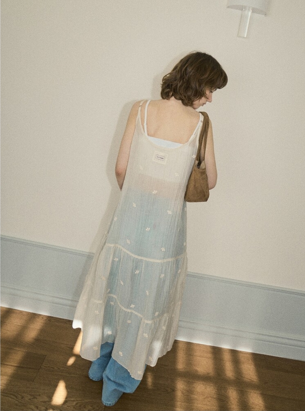 OUR NOSTALGIA Flower Lace Layered Dress