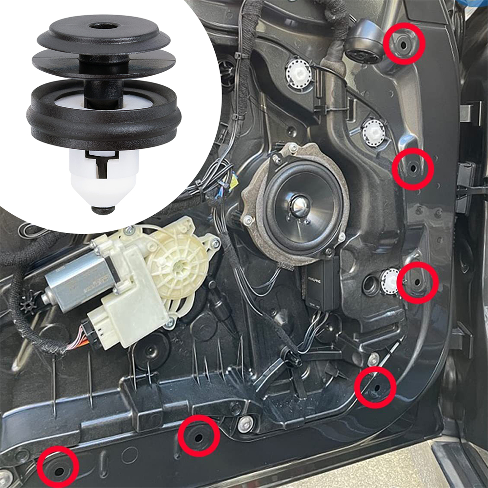 10x 適用寶馬5系540 G30 G38 525Li530門板車門內飾板卡扣 UA0550