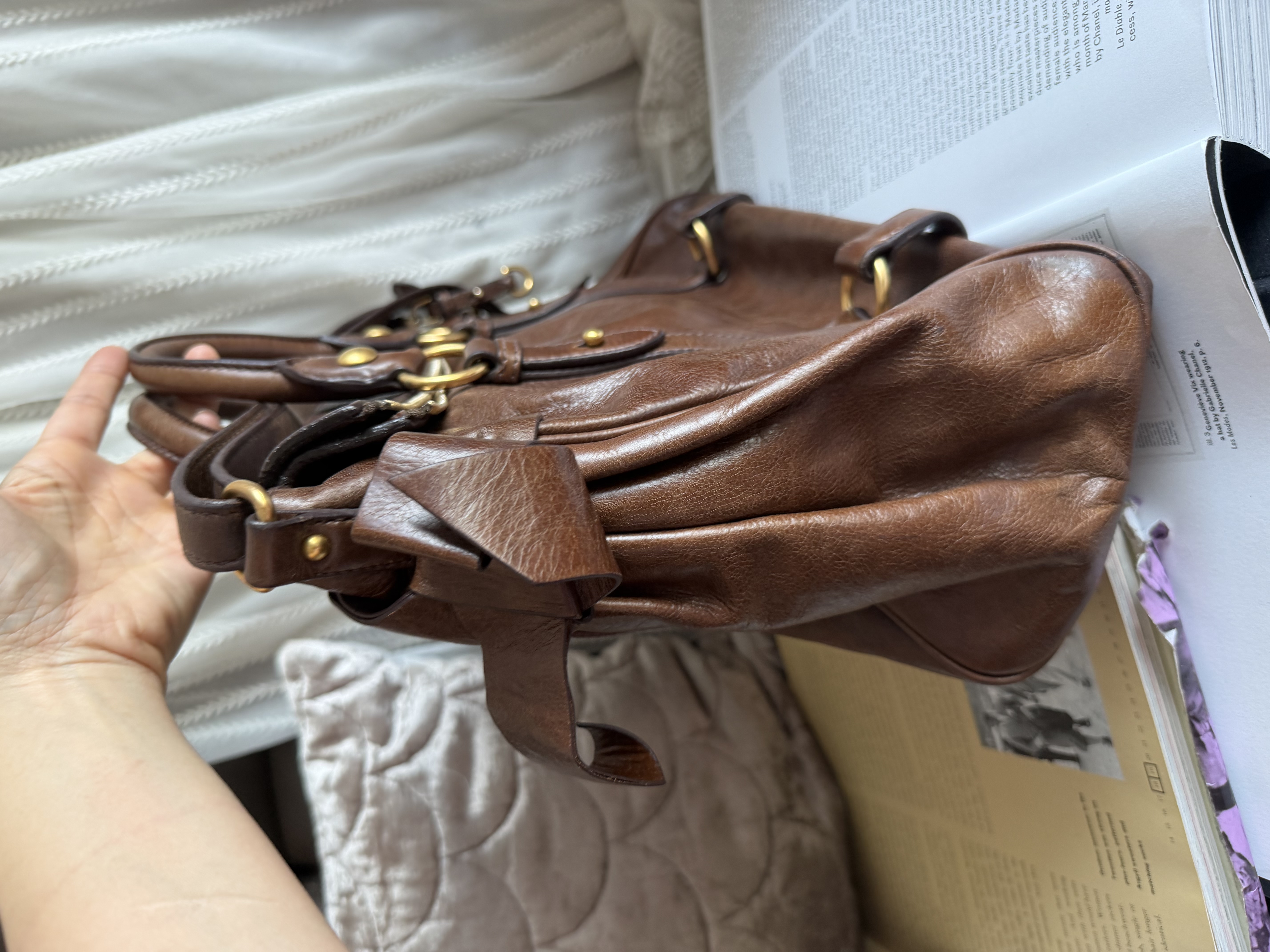 Miu miu vitello bag brown 