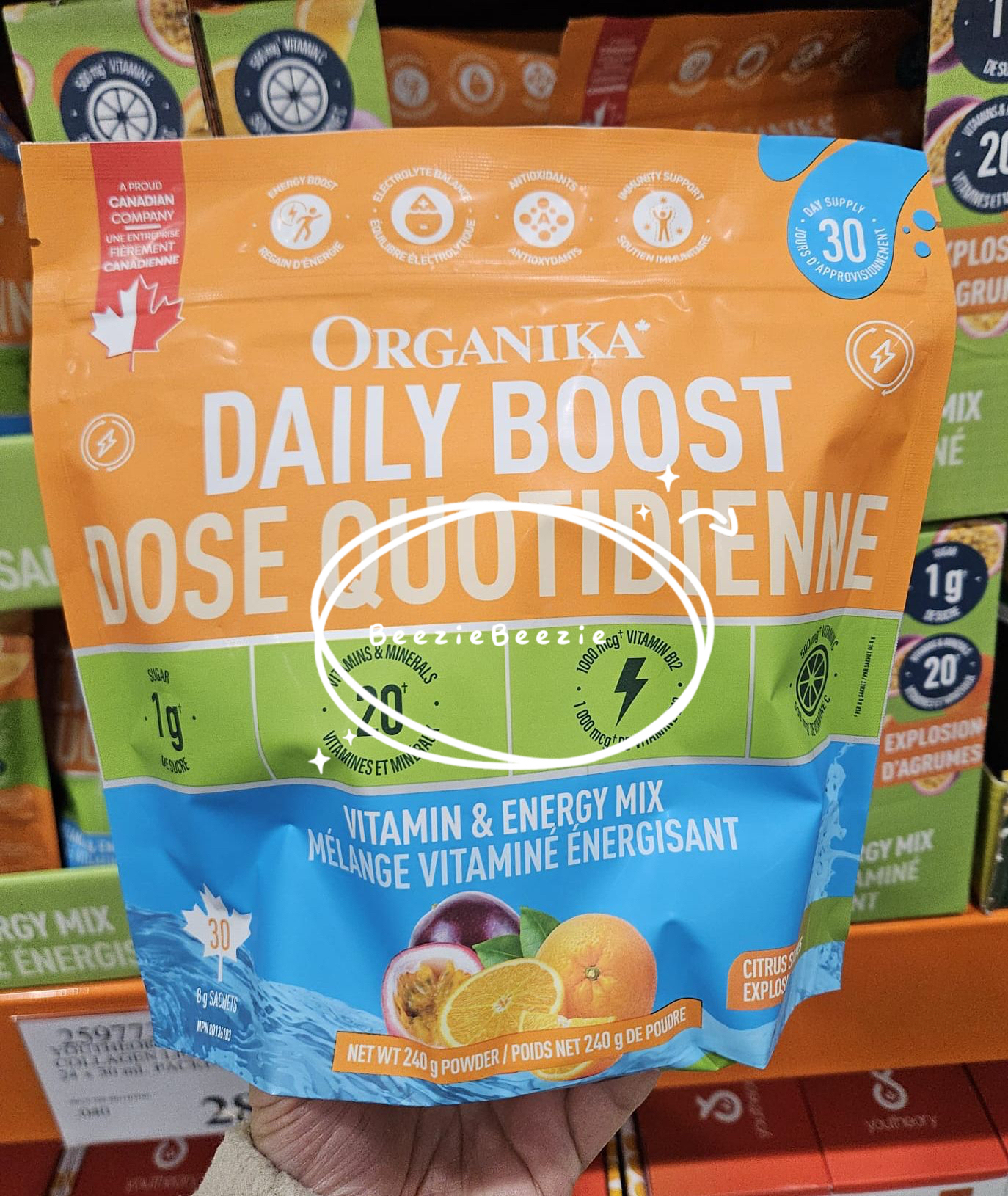 (預購 - 3月13號截單) Organika Daily Boost 電解質沖劑 (30 包 x 8g)