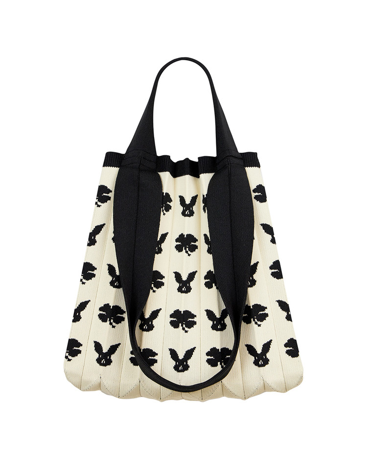 PLEATSMAMA Rabbit Edition Two-way Shopper Bag (Rabbit Dot、Big Rabbit)