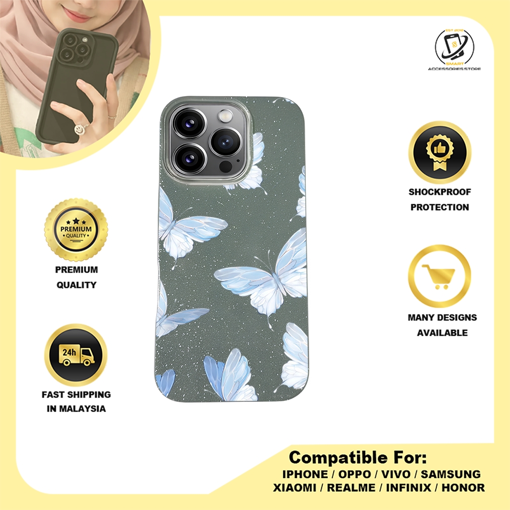 BLING CASE PHONE FOR IPHONE - DESIGN BUTTERFLY B