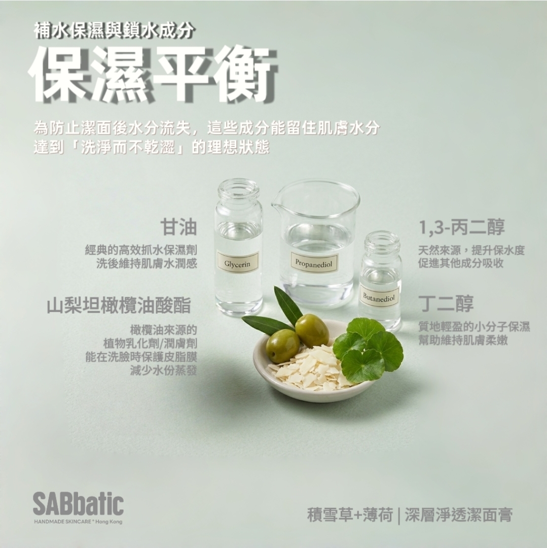 積雪草+薄荷 | 深層淨透潔面膏