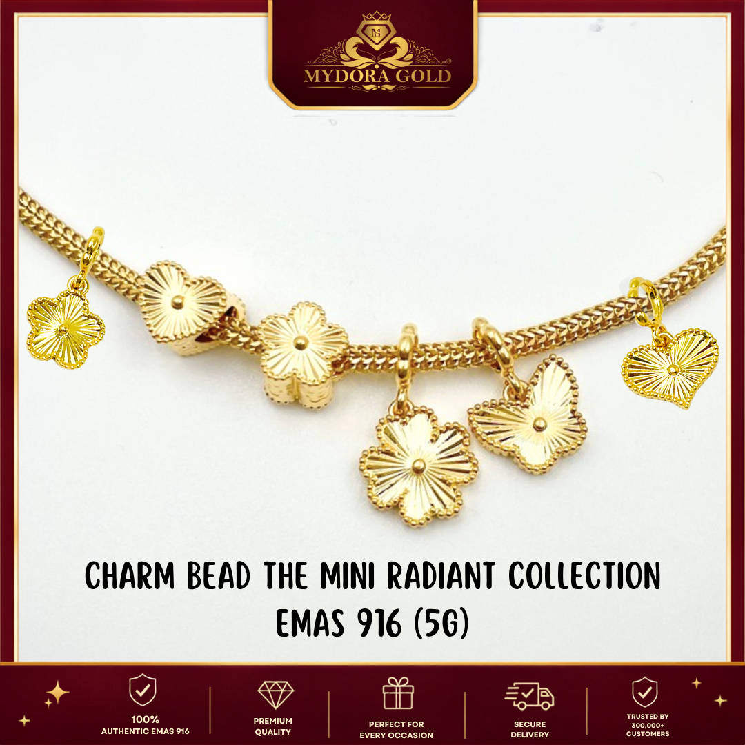 MYDORA Charm Bead The Mini Radiant Collection (5G) l EMAS 916/22K