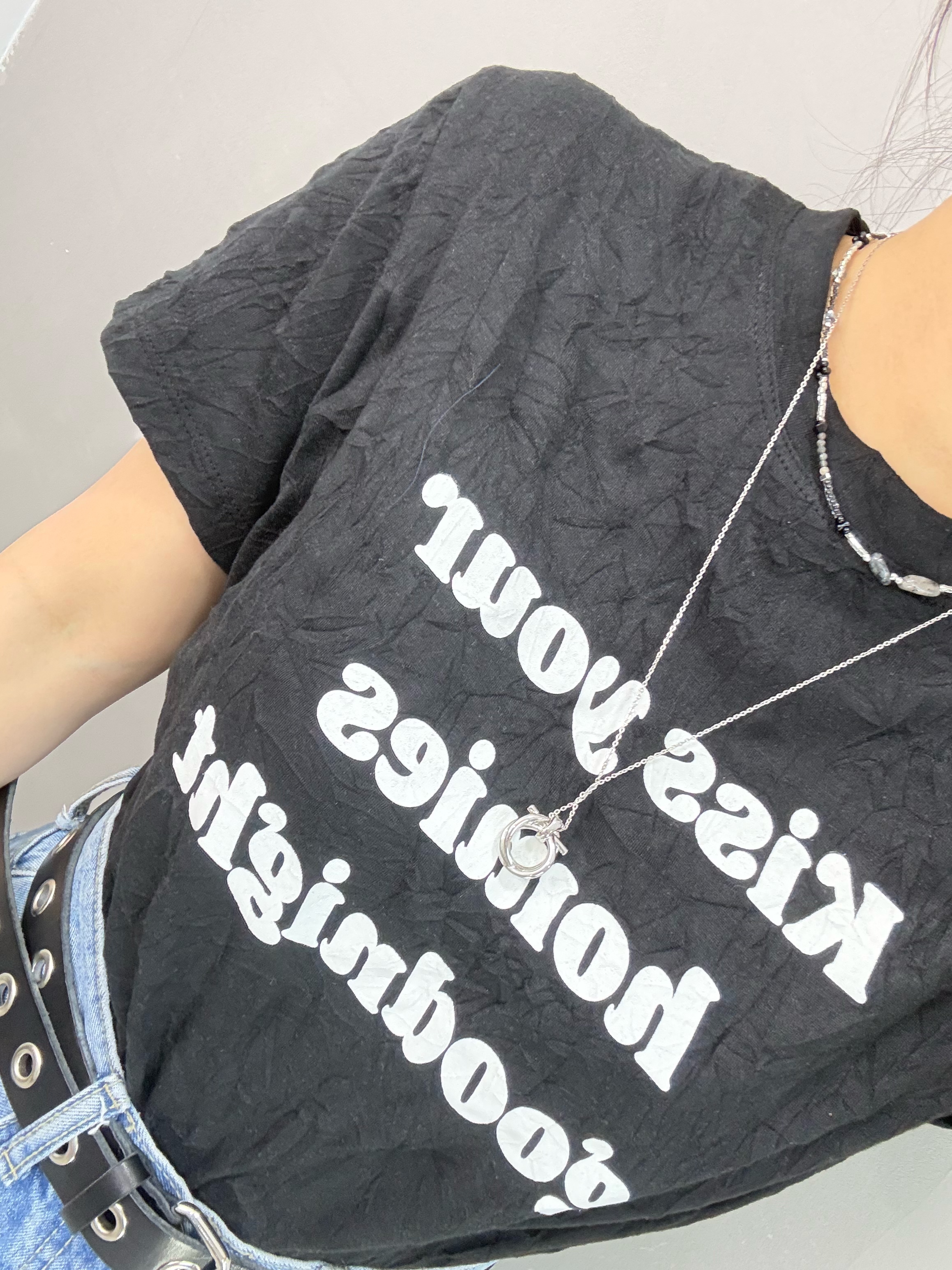 Z78 壓紋英文字Tee