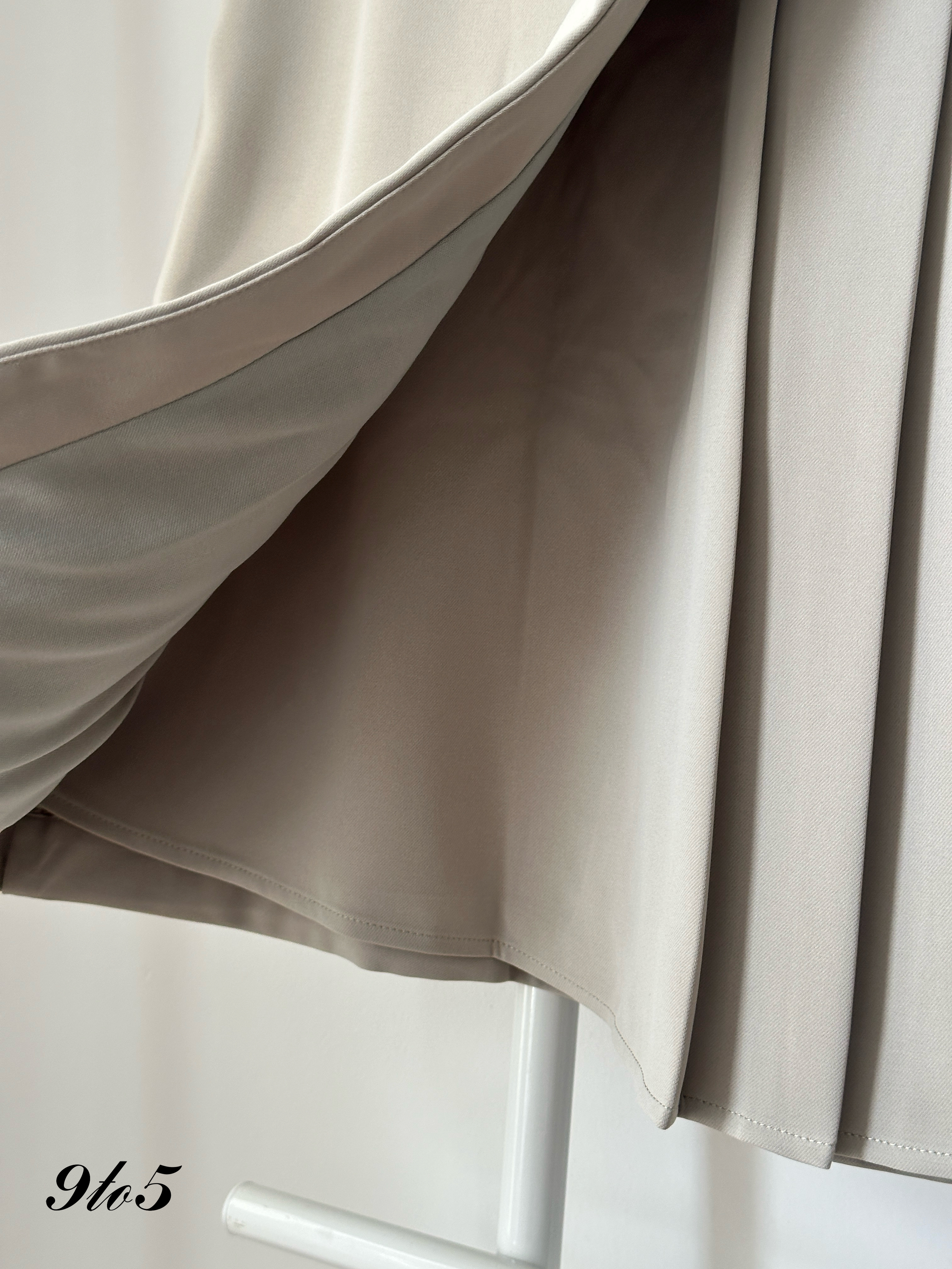 S1796 A Line Overlap Midi Skirt - 3 Colors