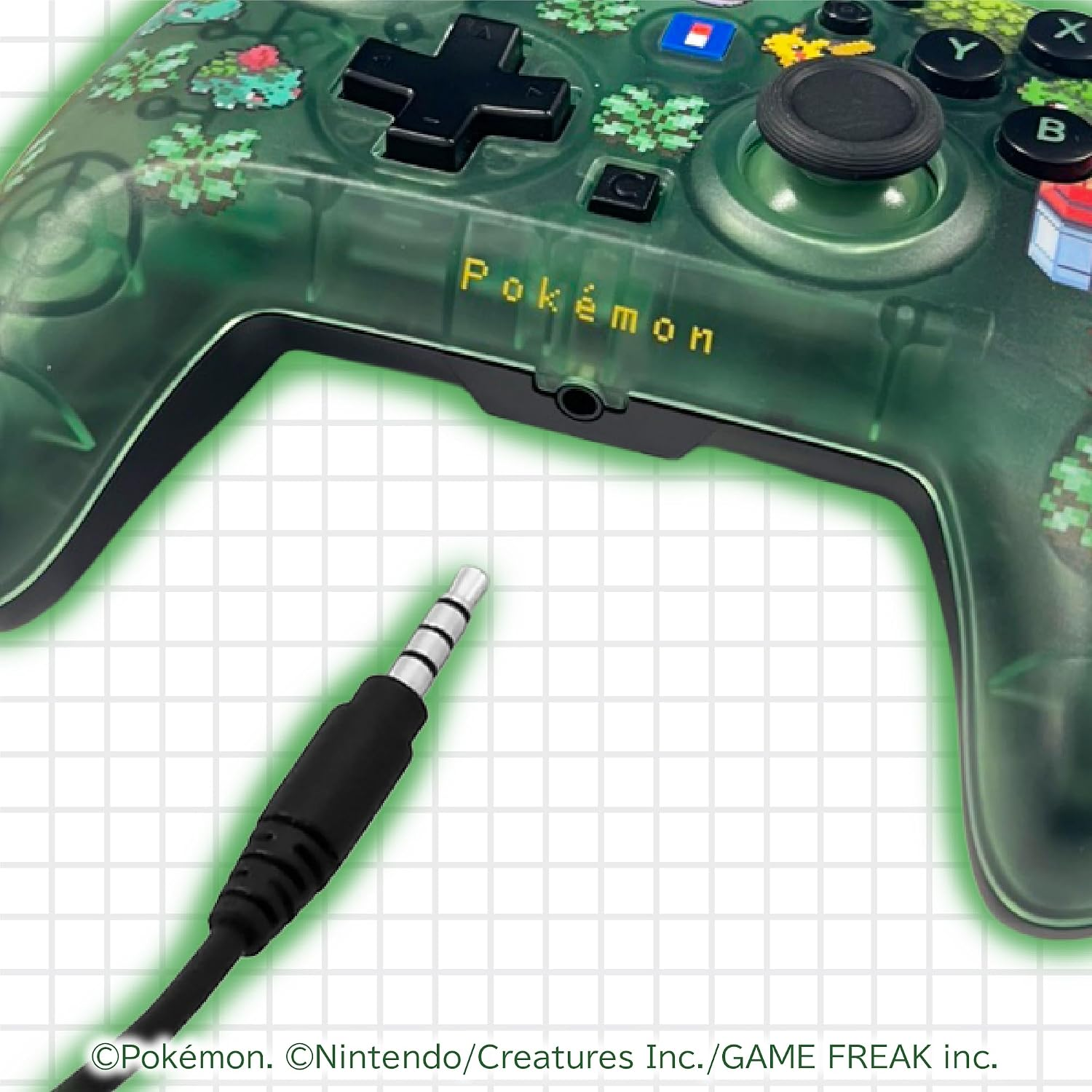 【預售 9月】SW2 HORI 有線控制器 TURBO 青春版 [寶可夢像素風綠] / Wired Controller TURBO Youth [Pokemon Pixel Art Green] NSX-229 PO0972