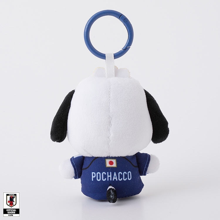 🌸 【預訂】Pochacco 公仔掛飾(Mini) - Sanrio x Japan National Football Team Ver. 2026