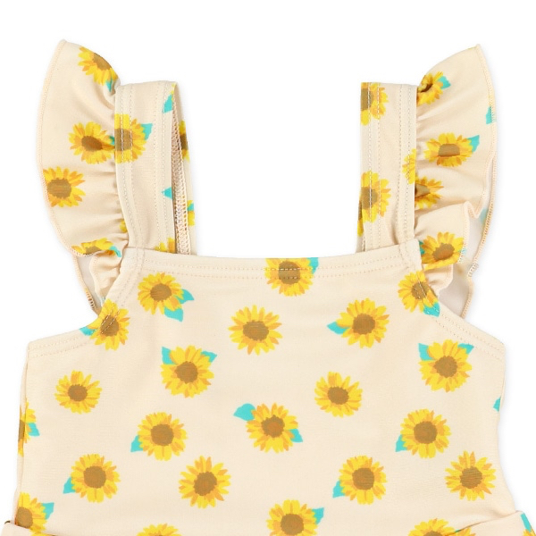 🇯🇵預訂 日本直送🇯🇵兩色花卉滿印荷葉邊分體泳衣