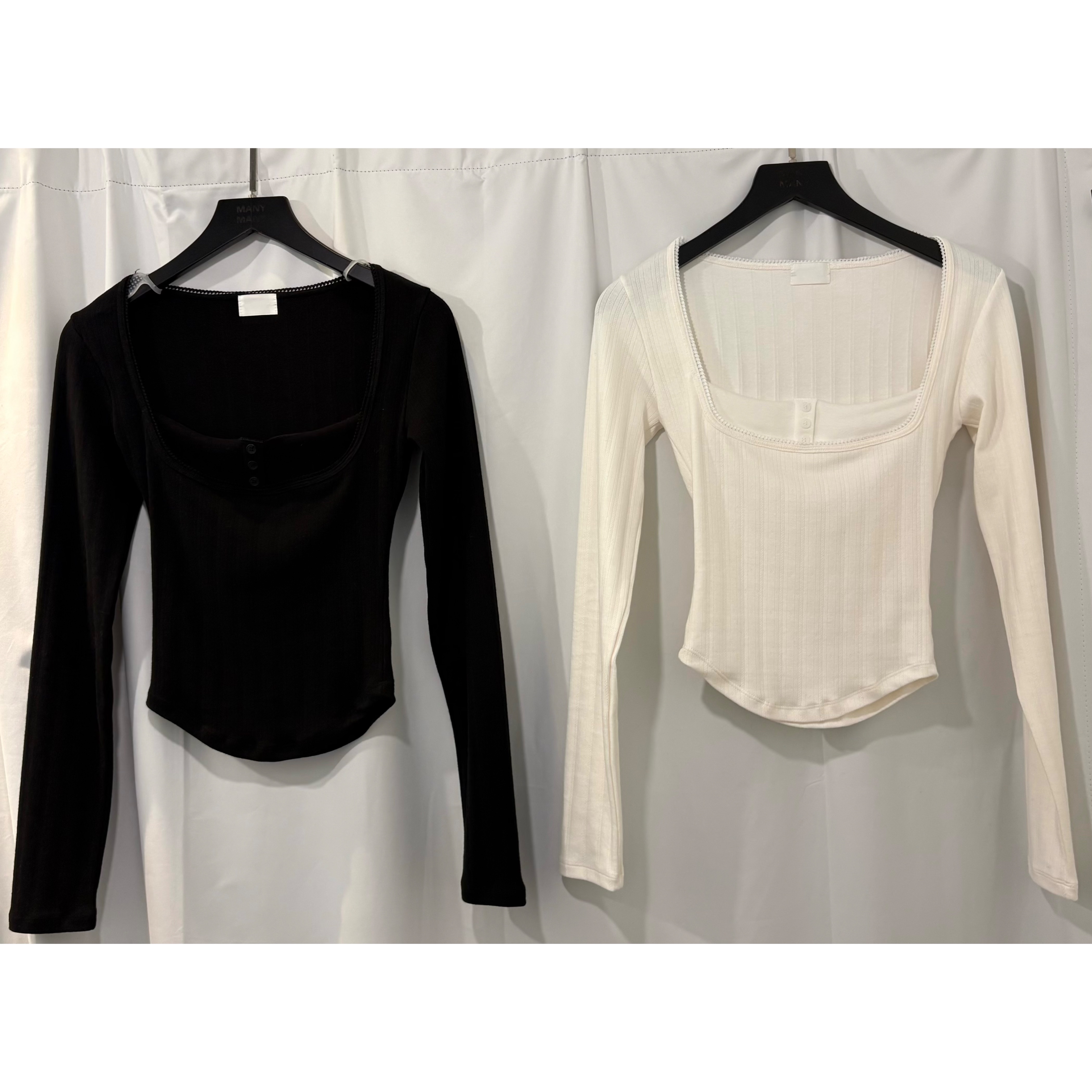 新品價11月1截單🧸2610L《LAYER SQUARE NECK TOP》