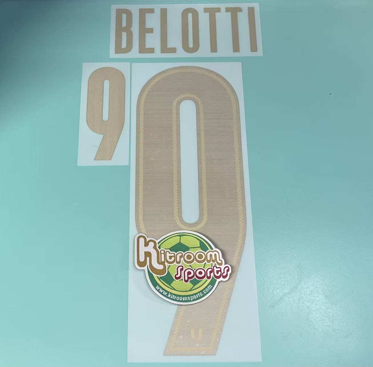 2020 Italy Home Nameset #9 BELOTTI