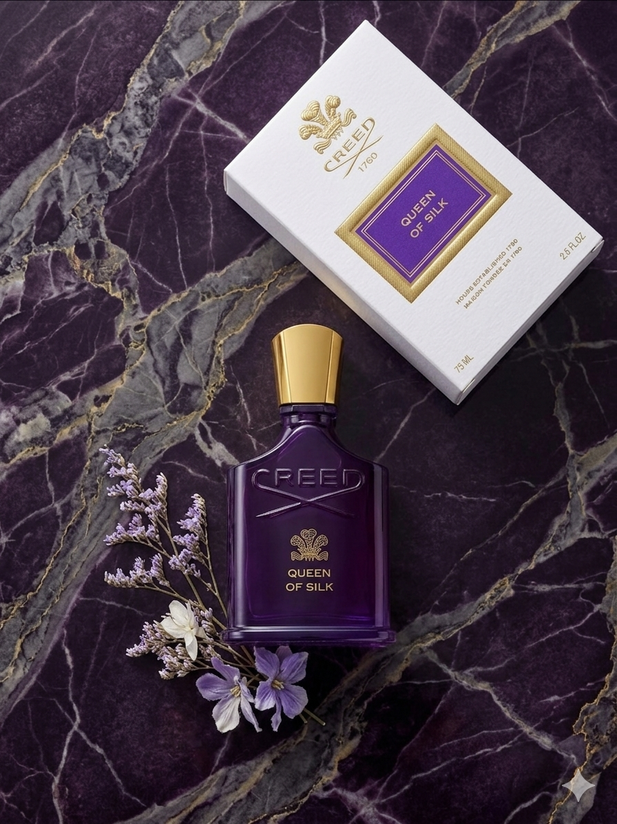 【2026 最新】Creed Queen of Silk 紫玉凝霞 75ml | 奢華琥珀木質調、溫潤肉桂與煙草、琥珀星辰系列