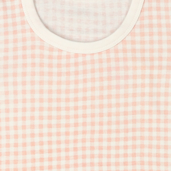 🇯🇵預訂 日本直送🇯🇵格紋鬱金香滿印短袖包屁衣三件套