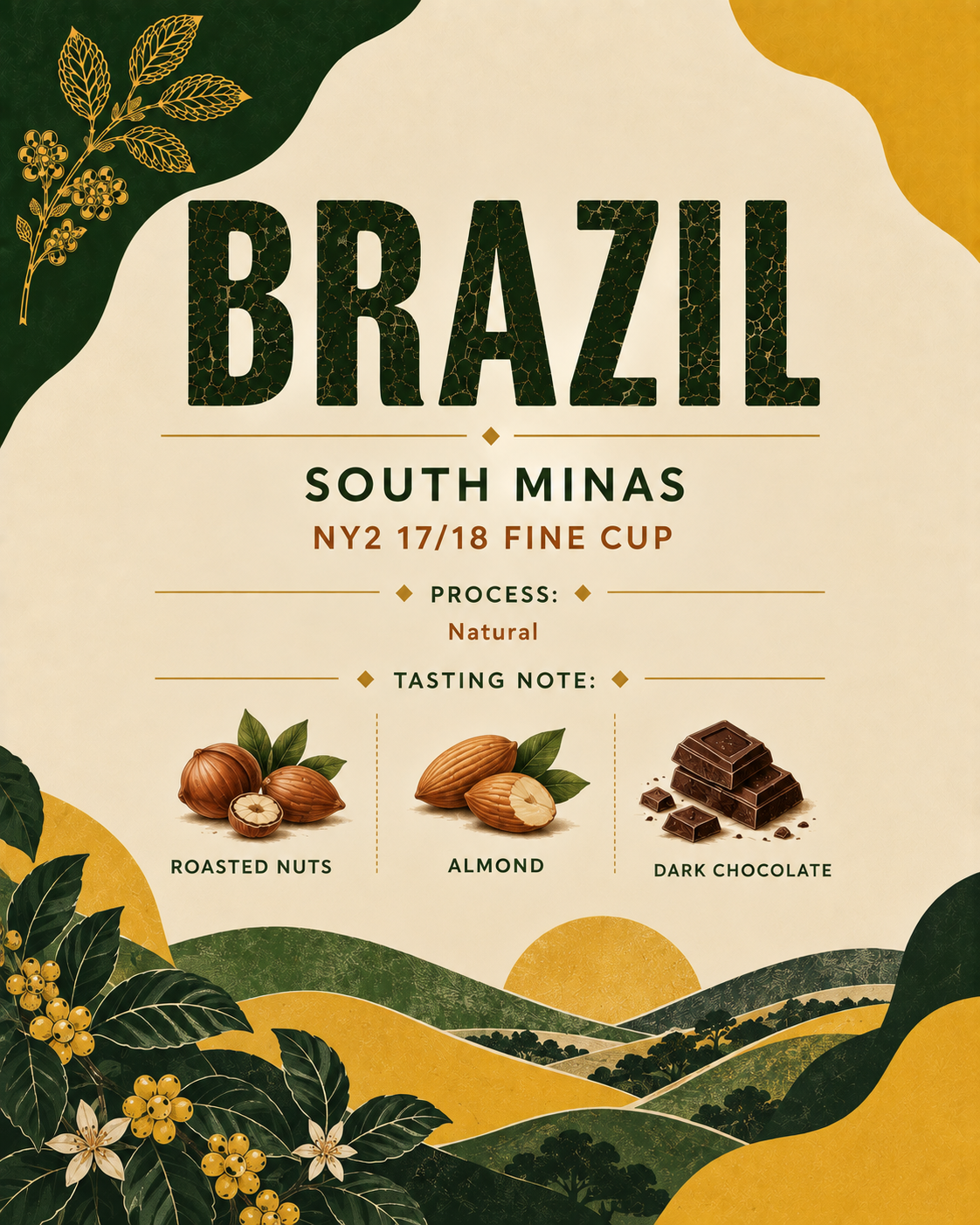  【巴西 Brazil】South Minas NY2 17/18 fine cup