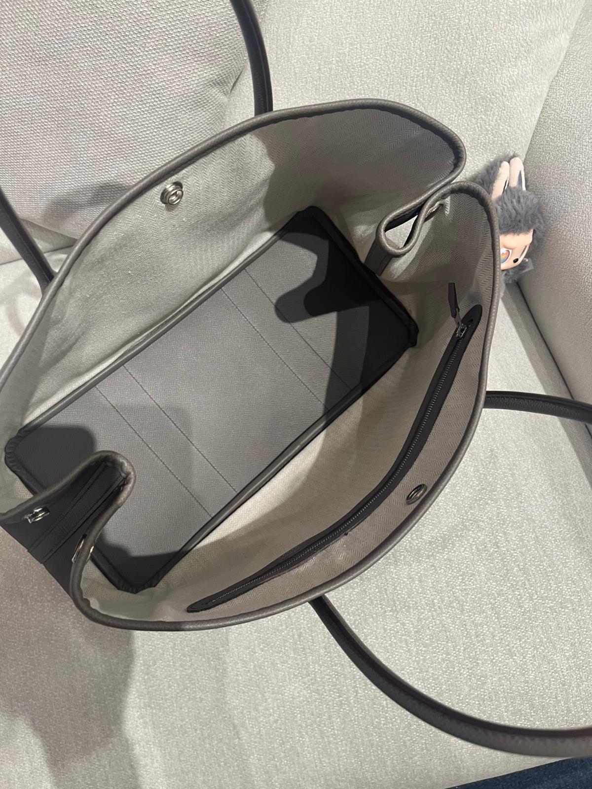 Hermes garden party 36,STAMP A錫器灰 Epsom 牛皮 100%Authentic, 98%new ✅塵袋✅box