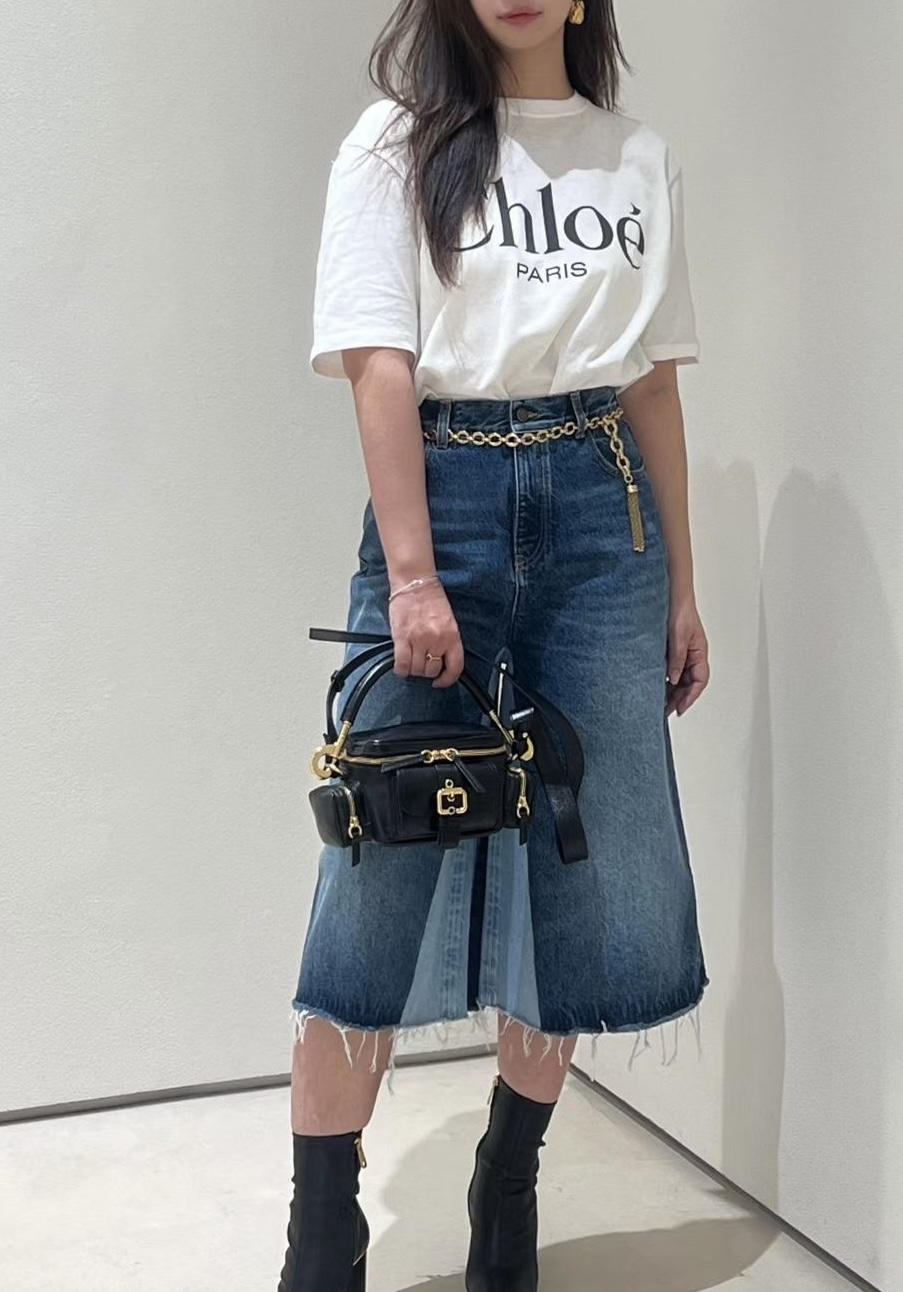 Chloe Logo 米白色T-shirt 