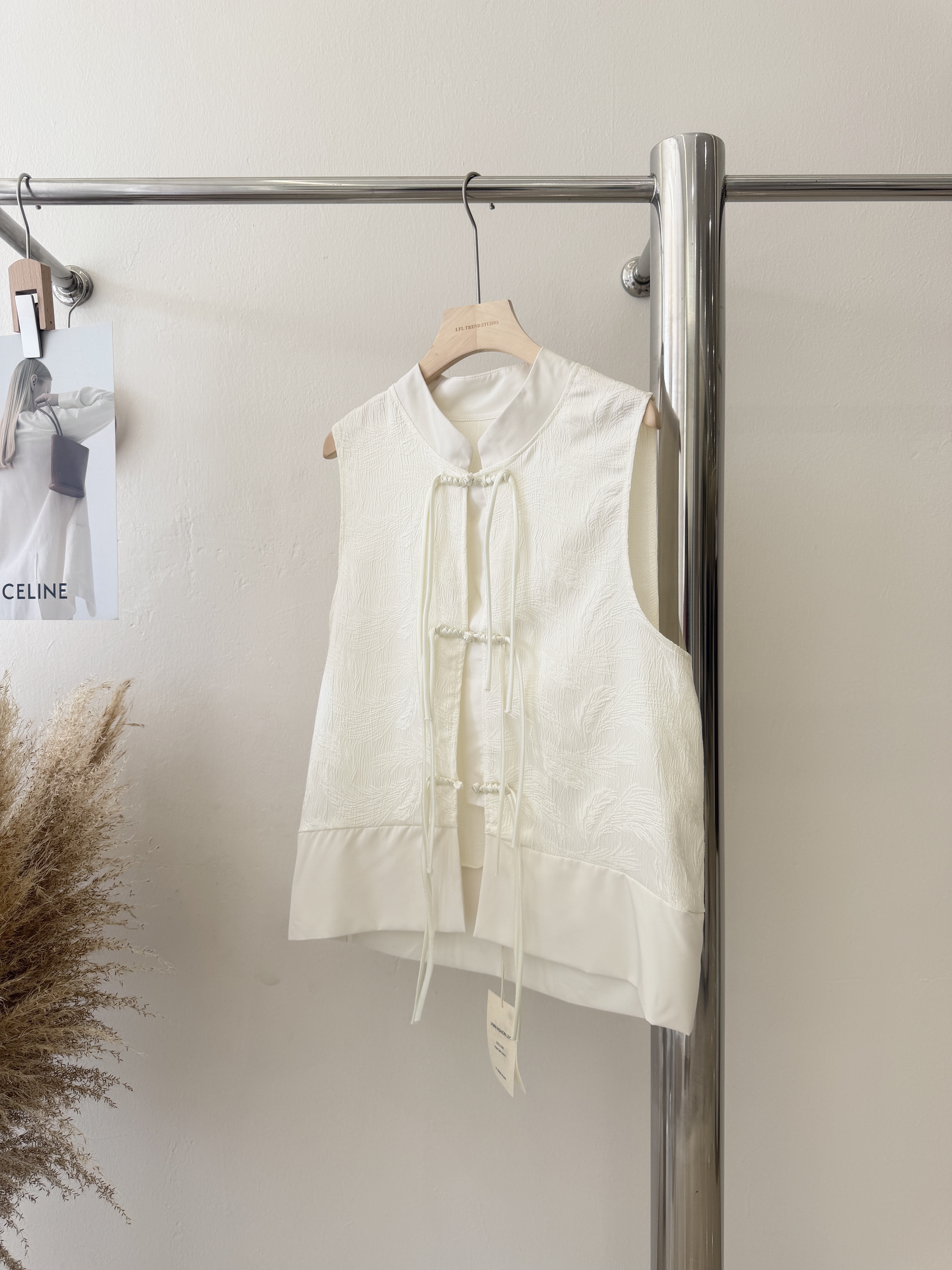 6752 新中式唐装盘口马甲