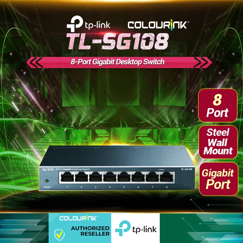 TP-Link TL-SG108 8-Port Gigabit Desktop Switch